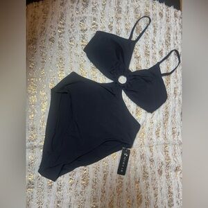 Women's One‎ Piece Swimsuits Tummy Control O Ring size M